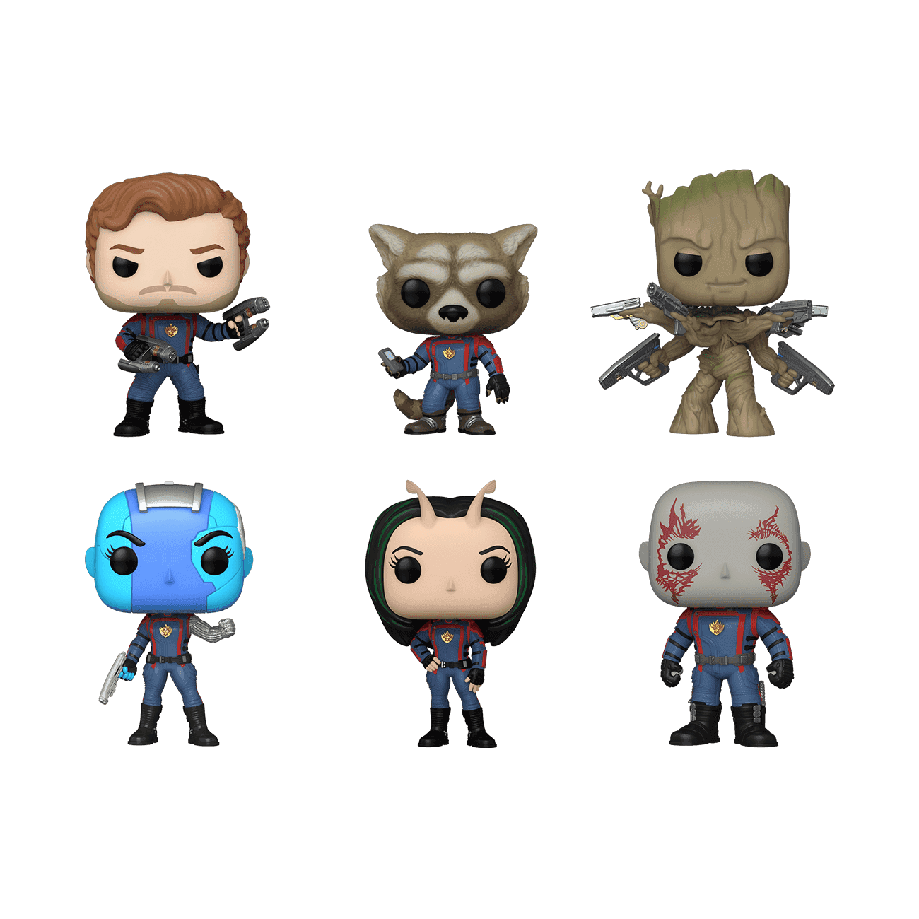 image de Star-Lord / Rocket / Groot / Nebula / Mantis / Drax -6 Pack